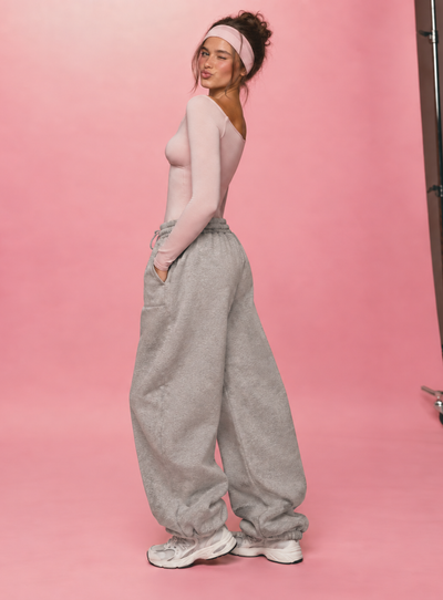 Barrel jogger pants grey