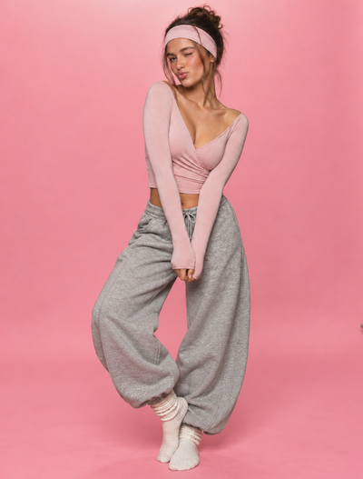 Barrel jogger pants grey