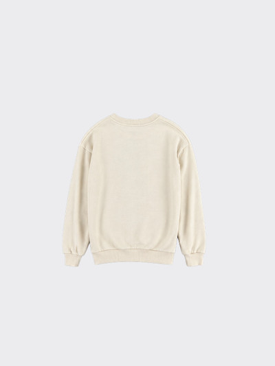 Sweatshirt with graphic and star details beige