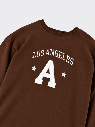 Sweatshirt with graphic and star details brown