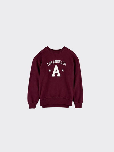 Sweatshirt with graphic and star details burgundy