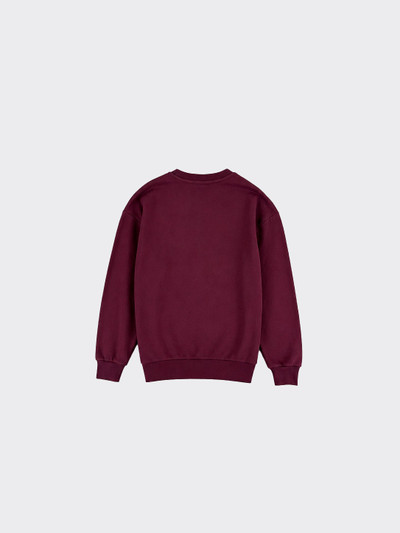Sweatshirt with graphic and star details burgundy