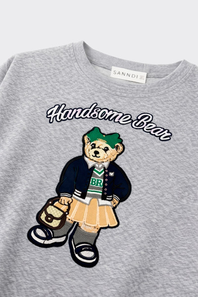 Embroidered puppy sweatshirt