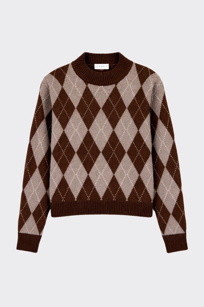 Diamond knit sweater