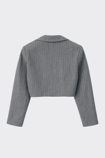 Striped cropped blazer