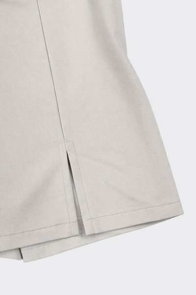 Mini skort with slits beige