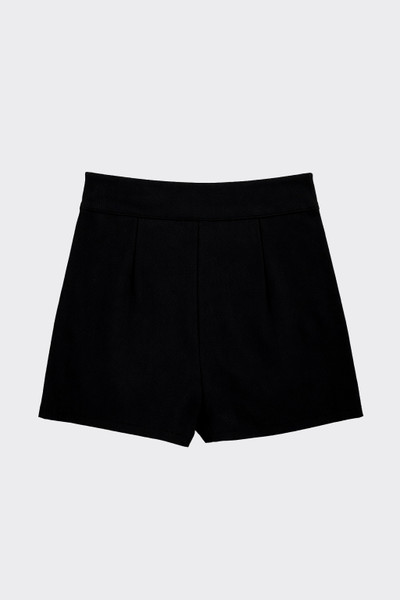 Mini skort with slits black