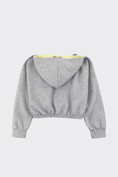 Zip-up sweatershirt yellow