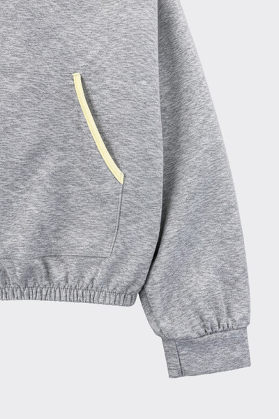 Zip-up sweatershirt yellow