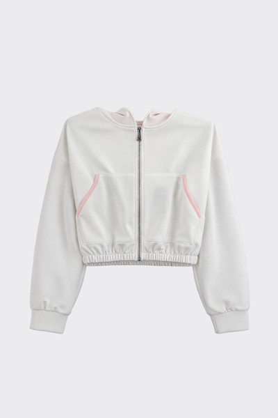 Zip-up sweatershirt pink