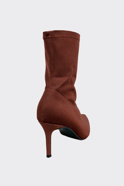 Fabric ankle boots with stiletto heel