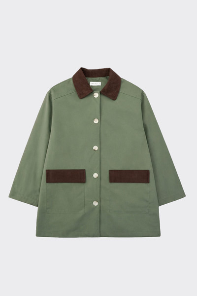 Contrast medium parka kaki