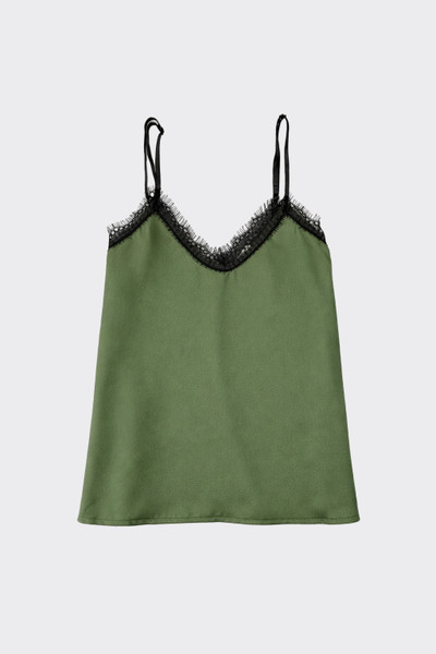 Lace camisole top kaki