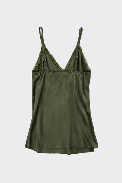 Fluid satin camisole kaki