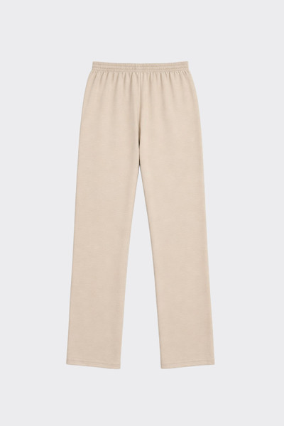 Wide leg jogger trousers beige