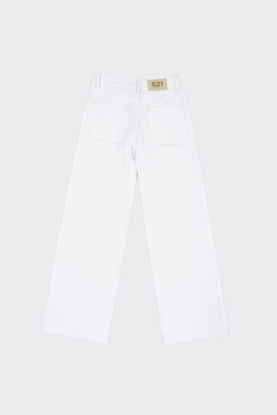 S21 Jeans wide leg seams detail