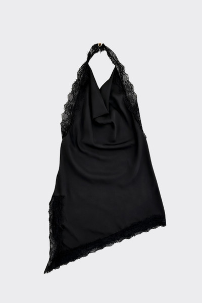 Asymmetric halter camisole