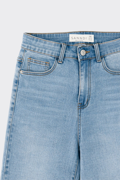 S21 straight leg jeans star appliqqué back pockets