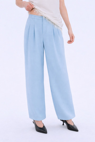 High-waist wide Leg trousers blue