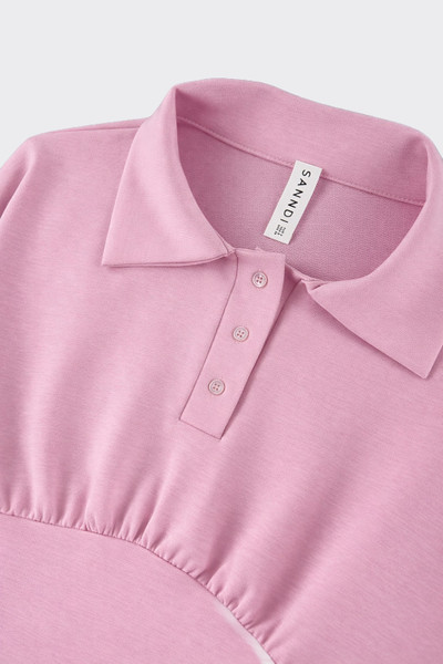 Cropped Polo Sweatshirt