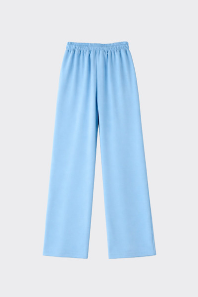 Wide-Leg Trousers with Drawstring Waist Blue