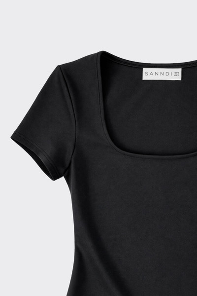 Scoop-Neck T-Shirt Black