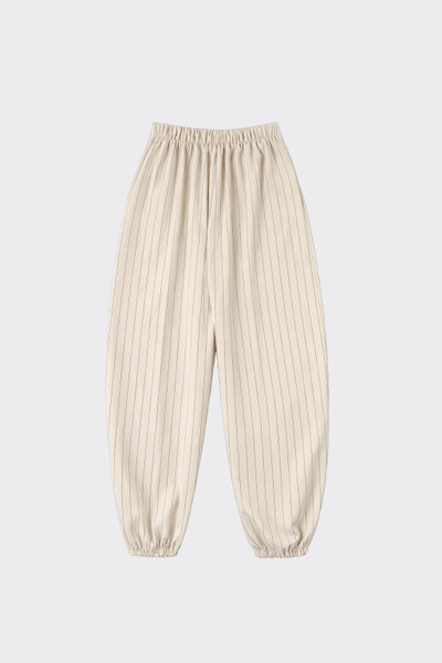 Striped Harem Pants Beige