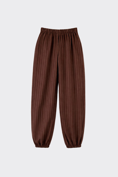 Striped Harem Pants Brown