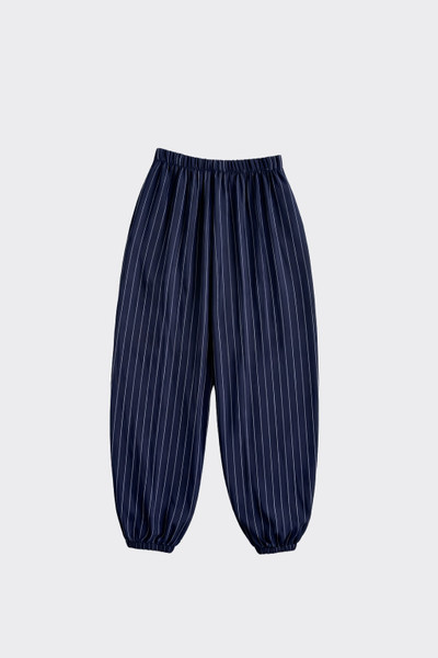 Striped Harem Pants Dark Blue