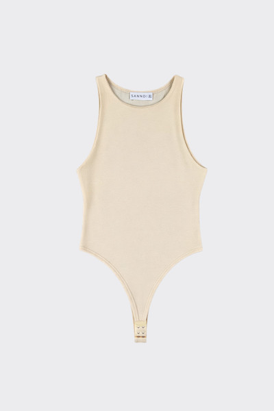 High Neck Sleeveless Bodysuit Yellow