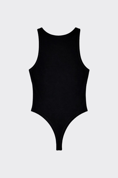 High Neck Sleeveless Bodysuit Black