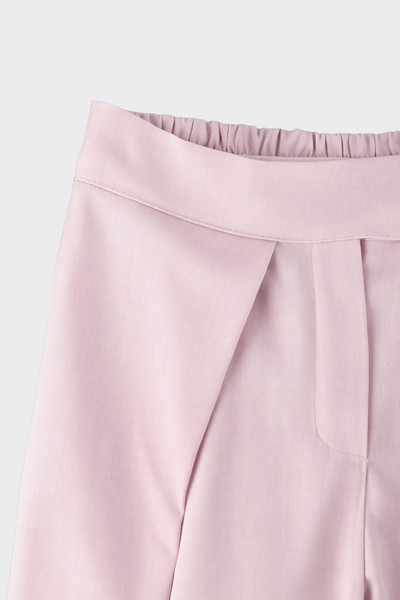 High-Waisted Pleated Wide-Leg Trousers Pink