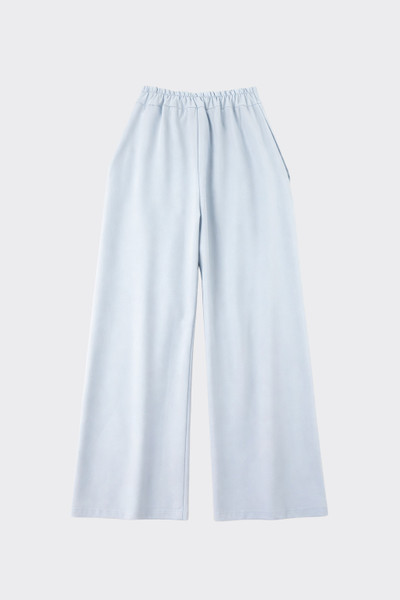 High-Waisted Pleated Wide-Leg Trousers Blue