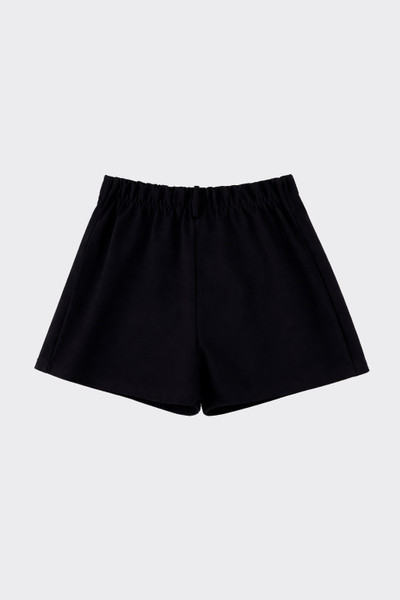 Pleated skort black
