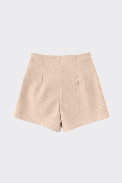 Studded belted skort beige