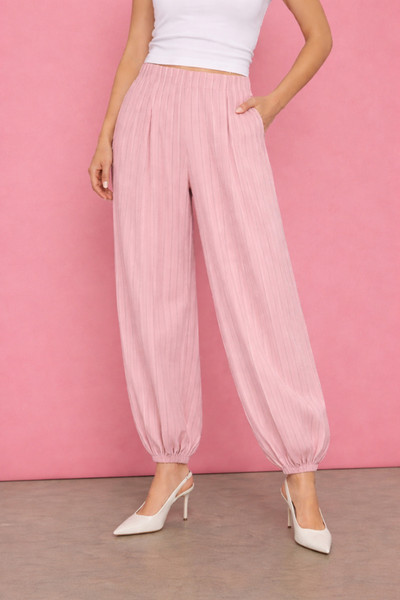 Striped harem pants dark Pink