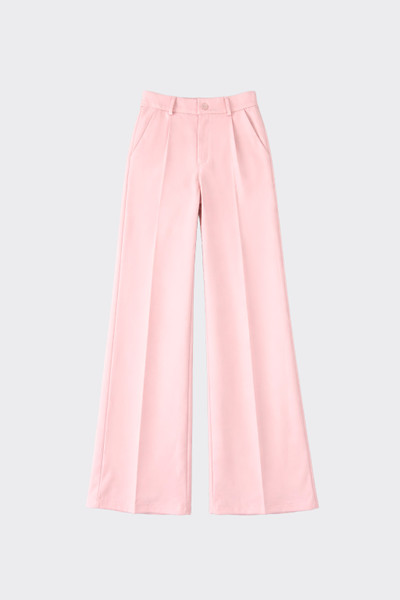 Wide-leg tailored trousers pink