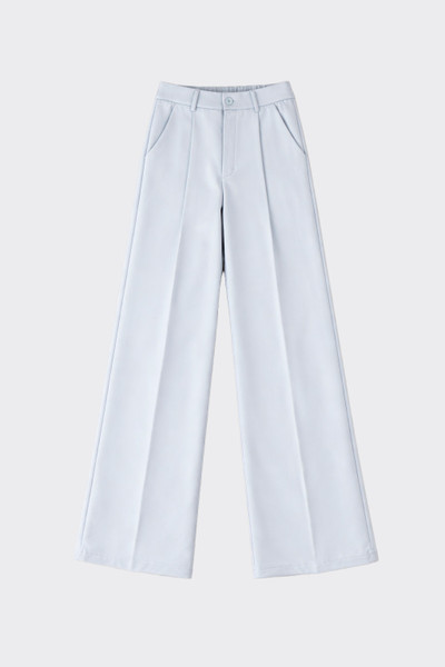 Wide-leg tailored trousers blue