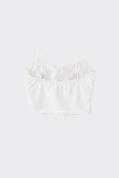 Halter top corset with lace white
