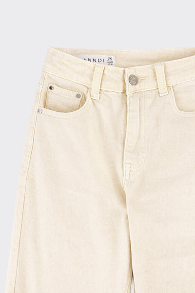 S21 Wide Leg Jeans light yellow