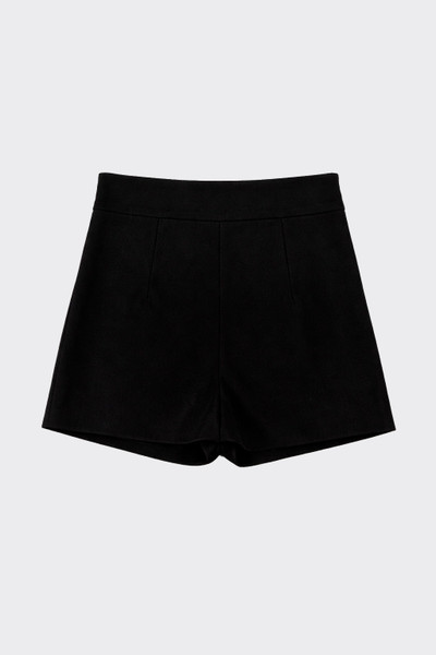 Mini skort with slits black
