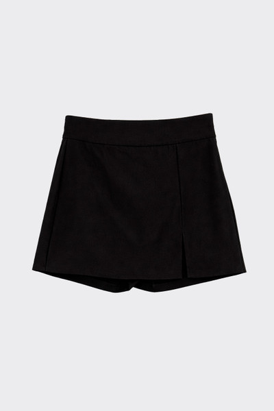 Mini skort with slits black