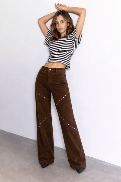 Jeans with stud detail