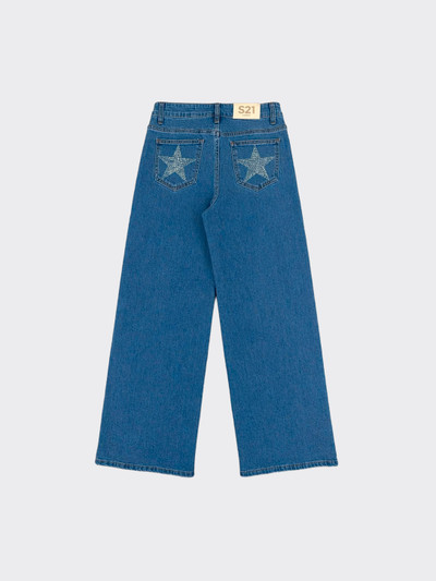 Jeans mid-rise wide leg star