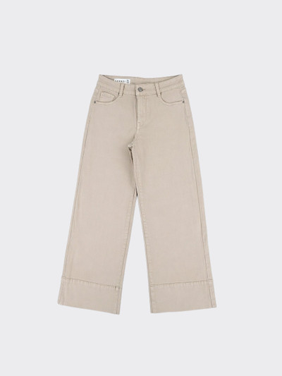 Very wide leg jeans beige
