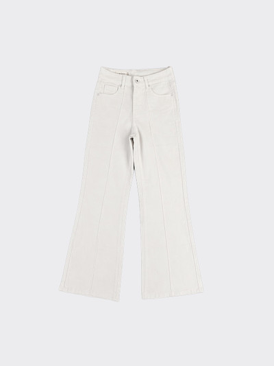 Flared jeans with stitching detail