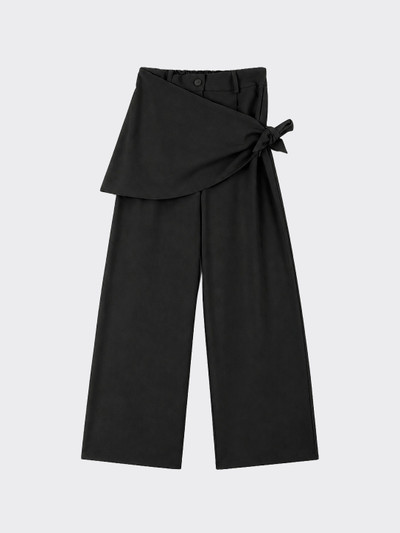 Flowy handkerchief trousers black