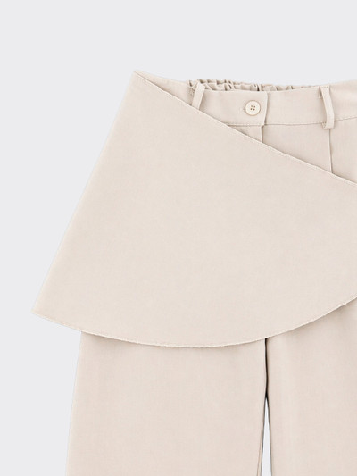 Flowy handkerchief trousers beige