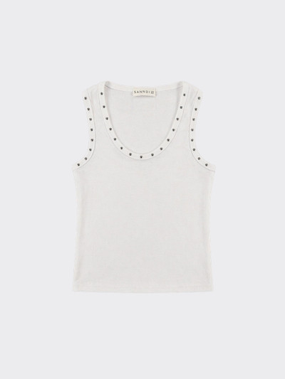 Tank top with stud details