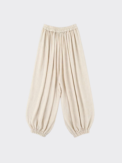 Super volume harem pants beige